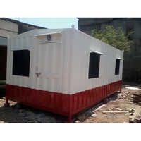 Gi Portable Site Office Cabin - Steel Metal Material, White Color | Ideal For Guard House, Warehouse, Workshop