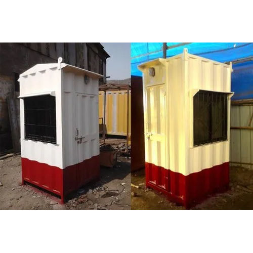 White 4 X 4 Feet Security Guard Cabin