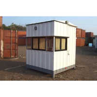 White Mild Steel Toll Cabin