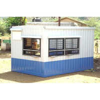 White Portable Modular Toll Booth Cabin
