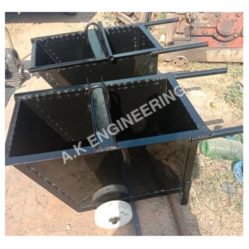 Concrete Trolley - Mild Steel, 16 Gauge, 17 Inch Depth x 30 Inch Length, Weight 40 Kg | Heavy-Duty Design, Durable Wheels, Sturdy Handles, Portable