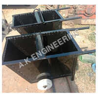 Concrete Trolley - Mild Steel, 16 Gauge, 17 Inch Depth X 30 Inch Length, Weight 40 Kg | Heavy-duty Design, Durable Wheels, Sturdy Handles, Portable