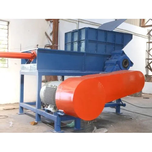 Blue Single Shaft Scrap Shredder