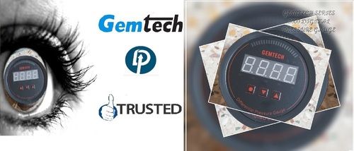 GEMTECH Series 3000 Digital Pressure Gauge Range 60-0-60 PASCAL