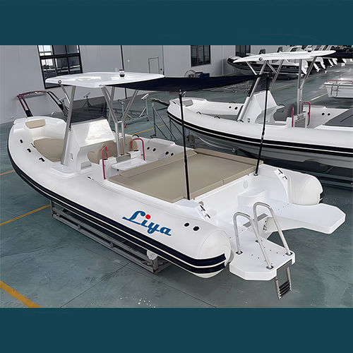 Liya 7.5m rigid inflatable boats semi rigid hull boat