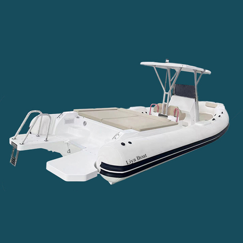 Liya 7.5m rigid inflatable boats semi rigid hull boat