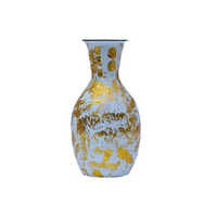 Meena Glossy Foil Pasted Iron Flower Vase