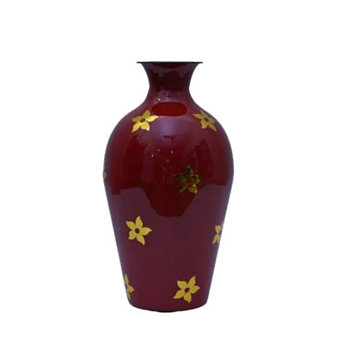 Hand Painted Meena Glossy Iron Flower Vase