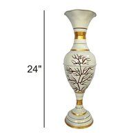 Glossy Finish Metal Flower Vase
