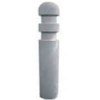 Cylindrical Bollard - Durable Steel, 42 Inches Tall, Matte Black Finish | Heavy-duty, Weather-resistant, Ideal For Outdoor Use
