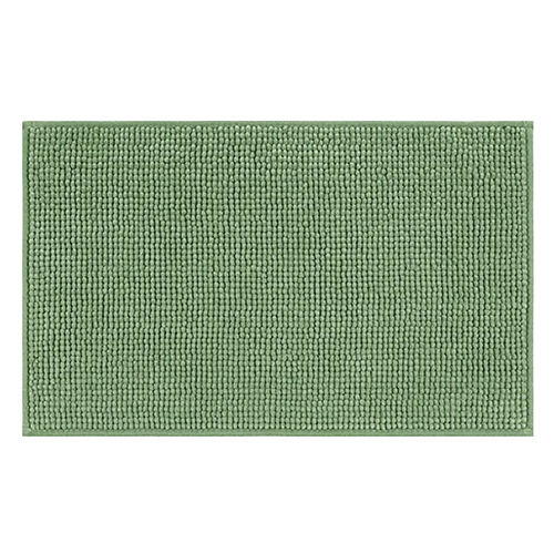 BREEDEN-VKV-14 Micro Chenille Ultra Soft Non Slip Green Bath Rug