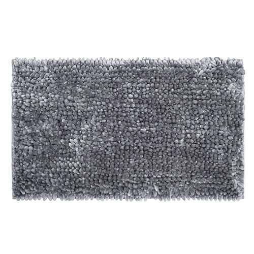 Breeden-vkv-12 Buttery Chenille Ultra Soft Non Slip Grey Bath Rug Back Material: Rubber Tpr