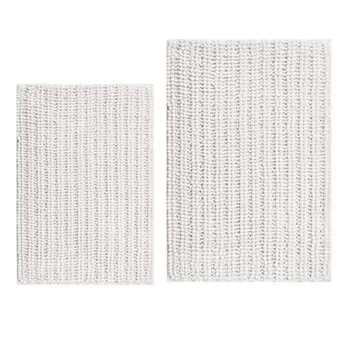 Breeden-Vkv-17 Micro Chenille Ultra Soft Non Slip Toupe Bath Mat Set Of 2 Back Material: Hot Melt Adhesive