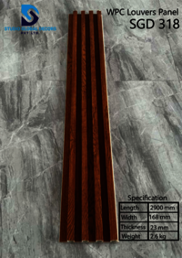 Louvers Wpc Panel - Color: More Than 50 Designs Available
