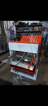 Double Bread Slicer - 36x36x42 Inch, White And Orange | Manual Operation, 220 Volt Electric Power, 60 Lbs Weight, One Year Warranty