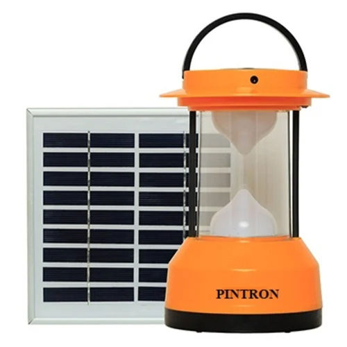 Orange Pintron Sunny Rechargeable Solar Lantern