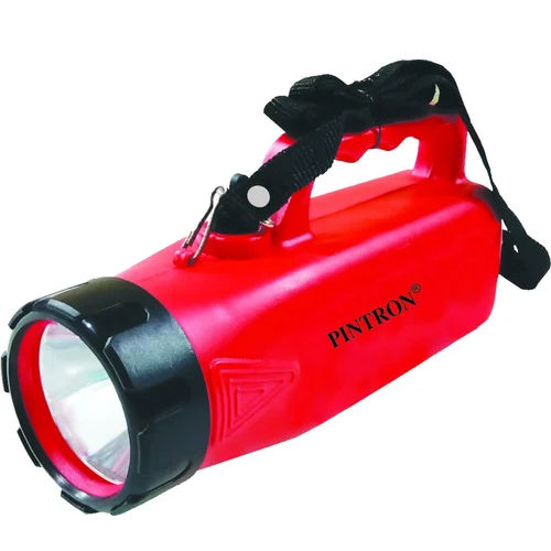 Red Pintron Elora Led Rechargeable Solar Torch