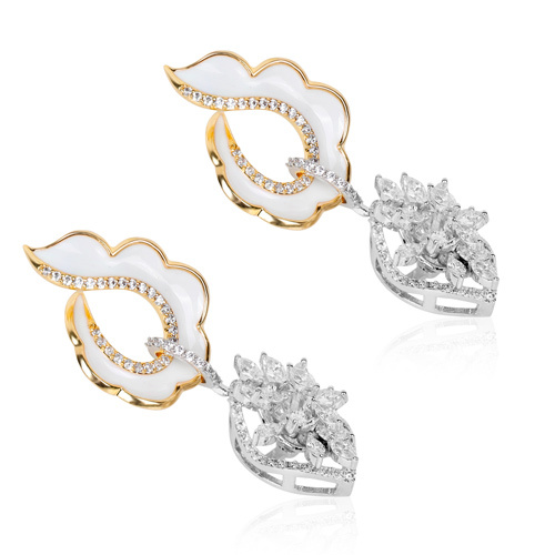 Diamond Serenity Drops Earring