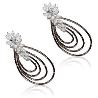 Diamond Modish Hoops Earrings