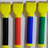 Jumbo Whiteboard Marker With Duster - Plastic, Jumbo Size, Assorted Colors: Black, Red, Blue, Green | Fun, Colorful, Safe For Young Creatives!