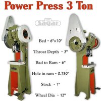 3 Ton Power Press - Heavy-Duty Steel Frame, Precision Engineering for Optimal Performance, Ideal for Industrial Applications