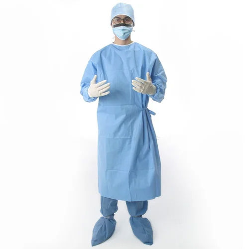 Sky Blue Hospital Surgical Gown