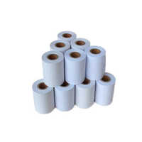 White Barcode Label