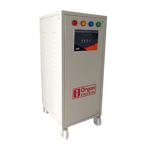 10 KVA Single Phase Servo Stabilizer - High Efficiency, Semi-Automatic Control System | Analog Display, High Insulation Resistance, Warranty Included