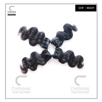 RAW INDIAN TEMPLE WAVY HAIR EXTENSIONS ( CHF )