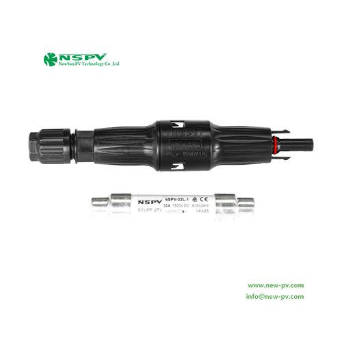 TUV Certified PV 4F3-15 IP68 Waterproof Solar Fuse Connectors 1500VDC 50A For Solar System Protection