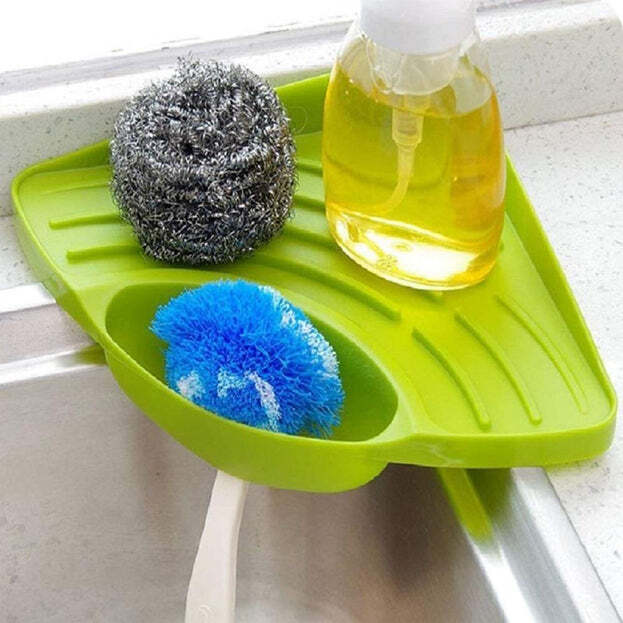 CORNER SINK STRAINER FOR DRAINING KITCHEN WASTE IN SINKS AND WASH BASINS (0861H)