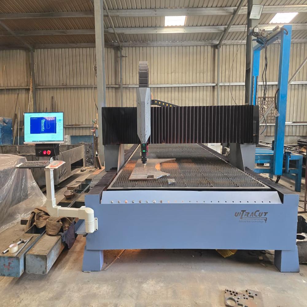 Fiber Metal Laser Cutting Machine - Air-Cooled Fiber Laser, Semi-Automatic CNC Operation, No Computerized Control