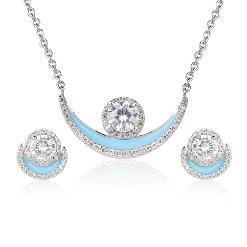 Diamond Ample Pendant Set