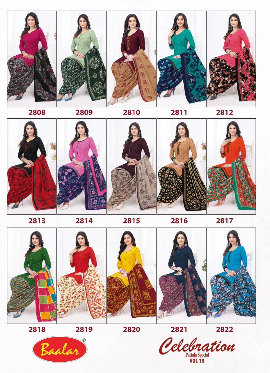 Baalar Celebration Patiyala vol-18 -Dress Material