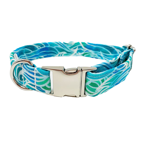 Tranquil Waves Dog Collar