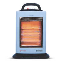 White Summerking Simmer 1200 Watt Halogen Heater With Swing Facility (grey)