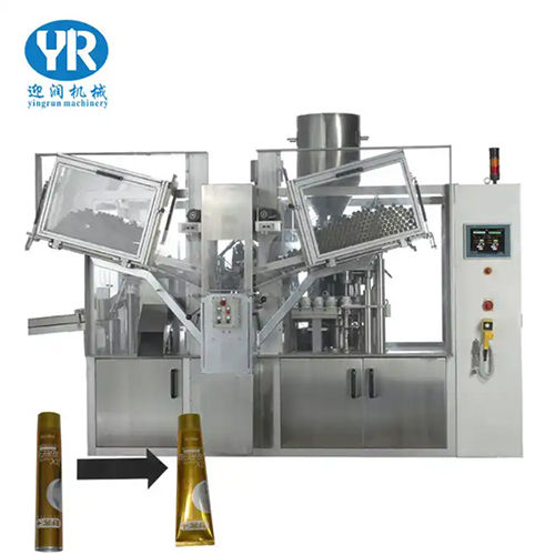 Silver Gz06 Automatic Filling And Sealing Machine Aluminum Tube Making