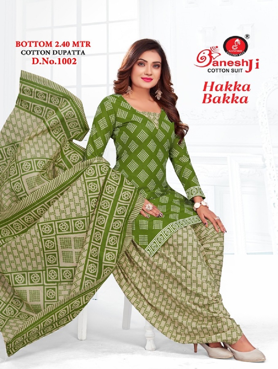 Ganeshji Hakka Bakka Vol-1 -Dress Material