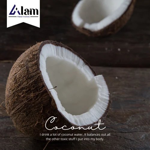 Semi Husked Coconut