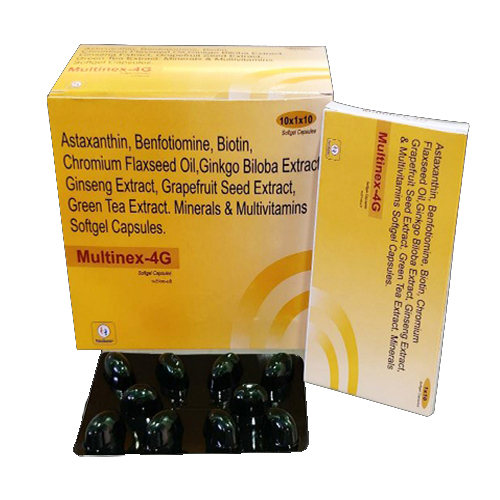 Astaxanthin Benfotiamine Biotin Chromium Flaxseed Oil - Softgel Capsules, Dosage as Suggested, Store in Dry Place