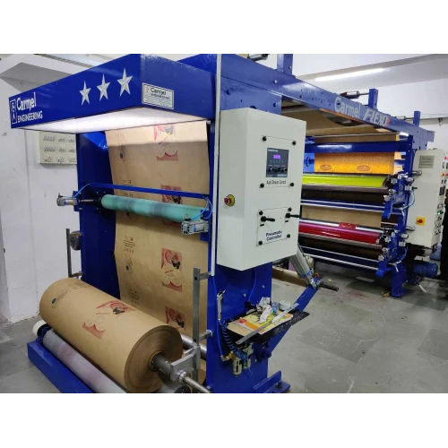 Flexographic Printing Machine - Stainless Steel, Semi-Automatic with Frequency Speed Control | Reliable, Efficient, User-Friendly for Various Materials