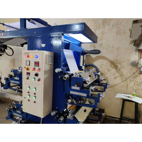 Semi-Automatic Roll To Roll Flexographic Printing Machine