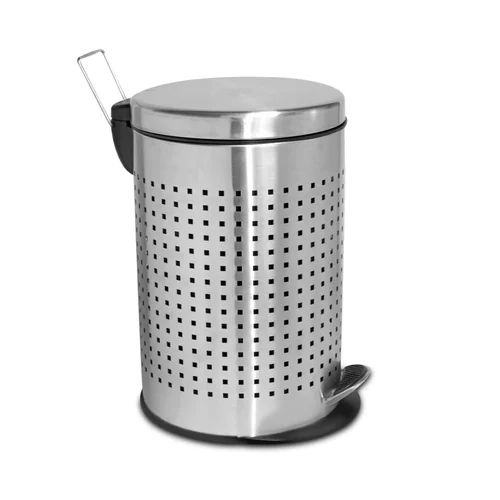 Stainless Steel Perforated Pedal Bin Application: Household