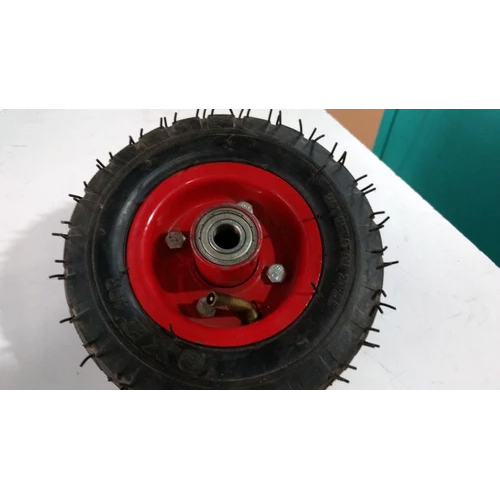 Red & Black Pneumatic Wheel