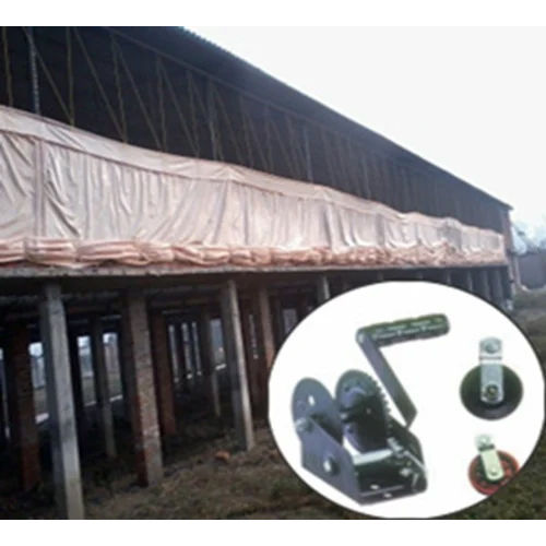 Gray Poultry Curtain System