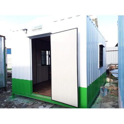 White And Green Steel Prefab Qurantine Cabin