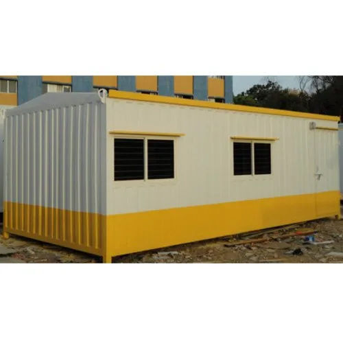 White And Yellow Mobile Office Container