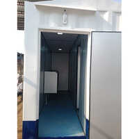 White And Blue Portable Mobile Toilets Cabins