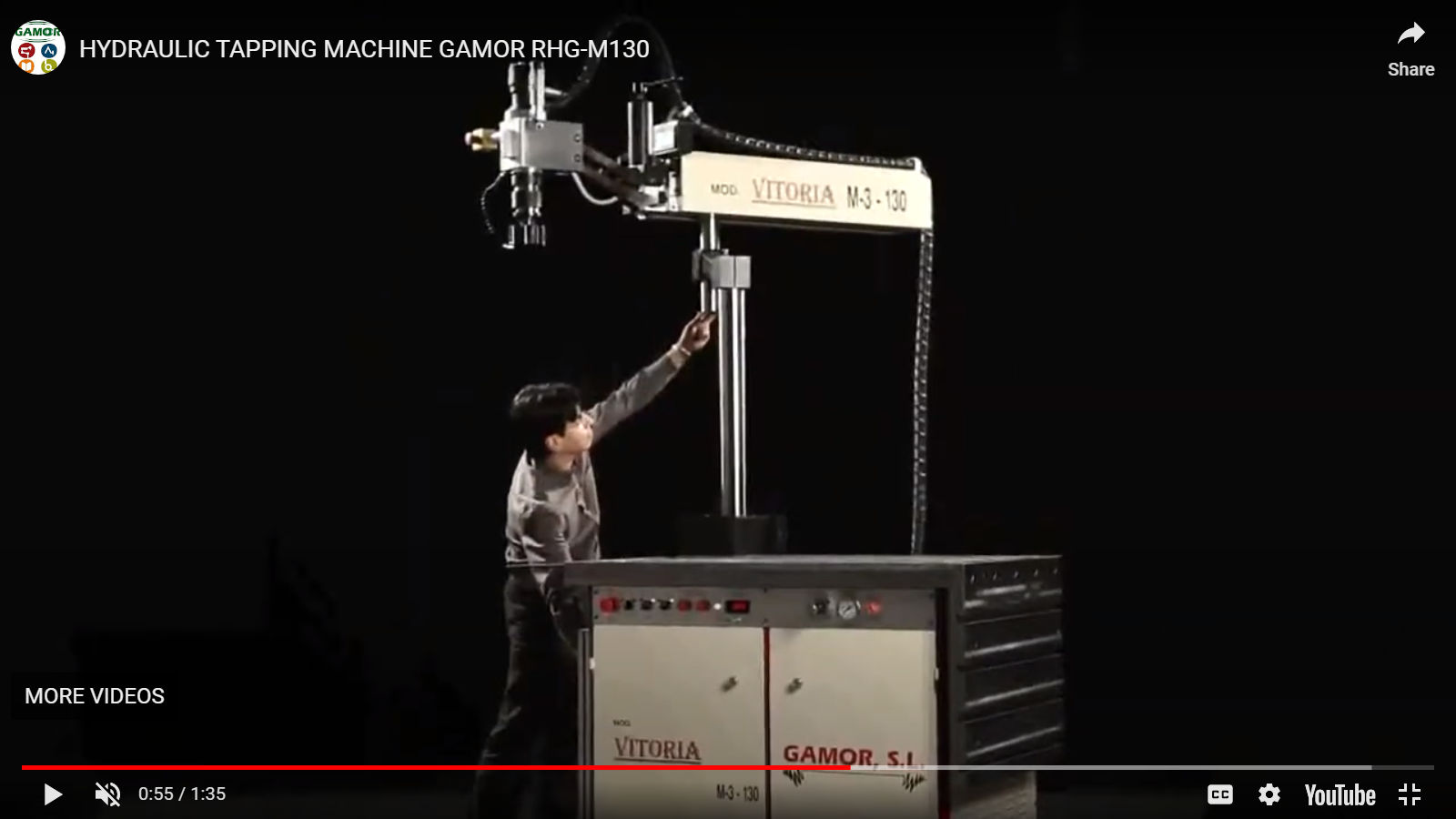 Vertical Hydraulic Tapping Machine RHG M110 Model