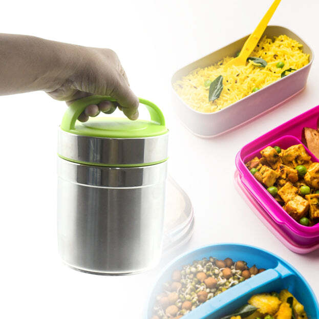 LEAK-PROOF THERMOS FLASK FOR HOT FOOD WARM SOUP CUP VACUUM INSULATED LUNCH BOX (5514)